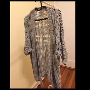 Gray cardigan